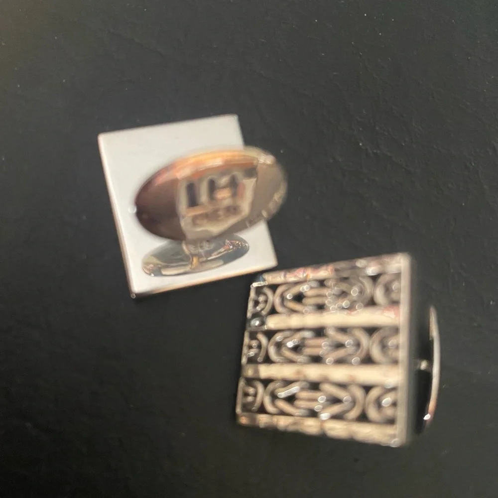 New Lois Hill men’s Sterling silver Cuff Links